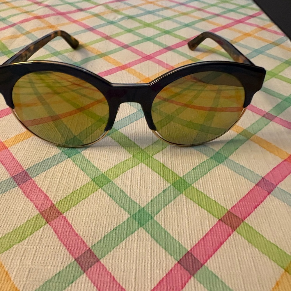 Dior Blue Havana Tortoiseshell Frame Glasses